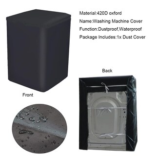 Foto 4 | Foto 4 | Funda Para Lavadora Sunsure Impermeable Negra Oxford S - Venta Internacional.