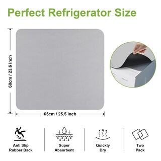 Foto 2 | Foto 2 | Fundas Antideslizantes Para Lavadora Y Secadora Lurxeali 65 X 60 Cm 2 Unidades Color Gris - Venta Internacional.