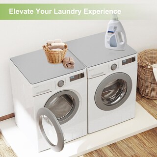 Foto 7 | Foto 7 | Fundas Antideslizantes Para Lavadora Y Secadora Lurxeali 65 X 60 Cm 2 Unidades Color Gris - Venta Internacional.