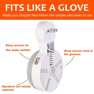 Foto 3 | Foto 3 | Soporte De Pared Con Salida Para Google Nest Mini/home Mini - Venta Internacional.