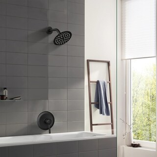 Foto 2 | Foto 2 | Set De Cabezal De Ducha Y Grifo Apromoom Negro Con Válvula De 6 Pulgadas - Venta Internacional.