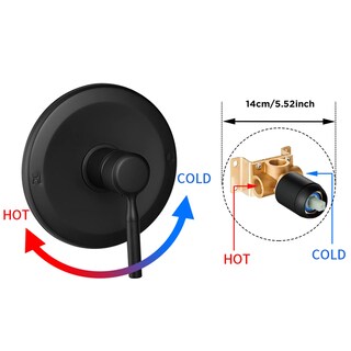 Foto 4 | Foto 4 | Set De Cabezal De Ducha Y Grifo Apromoom Negro Con Válvula De 6 Pulgadas - Venta Internacional.