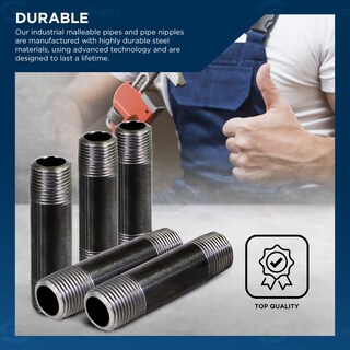 Foto 6 | Foto 6 | Nipple Pipe Everflow Supplies Npbl3812-5  Color Negro  3/8 X 12 - Venta Internacional.