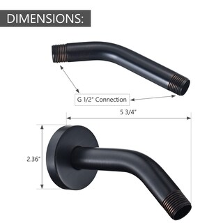 Foto 5 | Foto 5 | Brazo De Ducha De Extensión Montado En La Pared Para U4993-rb Bronce Veneciano - Venta Internacional.