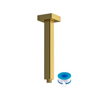 Foto 1 | Foto 1 | Brazo De Ducha Lordear Soporte De Techo Dorado De 20 Cm Con Brida - Venta Internacional.