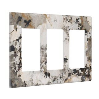 Foto 1 | Foto 1 | Fundas Decorativas Para Enchufes Yamxbfa Mármol Gris Abstracto 3 Bandas - Venta Internacional.