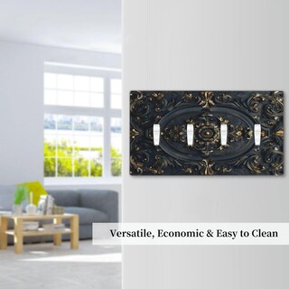 Foto 7 | Foto 7 | Funda Decorativa Para Interruptor De Luz Xuejiaku Retro Negro Y Dorado - Venta Internacional.
