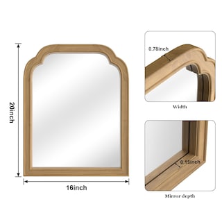 Foto 6 | Foto 6 | Espejo De Pared Wallbeyond Con Marco De Madera 40 X 50 Cm Madera Clara - Venta Internacional.