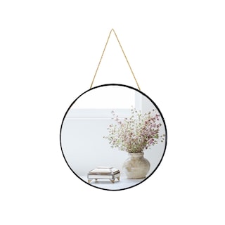 Foto 1 | Foto 1 | Espejo De Pared Ychmir Pequeño Redondo Para Baño Negro De 30 Cm - Venta Internacional.
