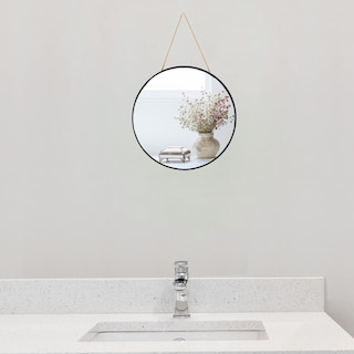 Foto 3 | Foto 3 | Espejo De Pared Ychmir Pequeño Redondo Para Baño Negro De 30 Cm - Venta Internacional.