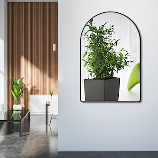Foto 5 | Foto 5 | Mirror Mylovelylands Con Marco Arqueado De 38 X 58 Cm De Metal Cepillado Negro - Venta Internacional.