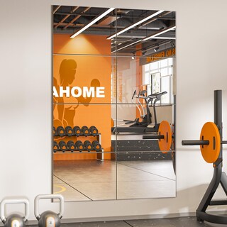 Foto 1 | Foto 1 | Espejo De Pared Trahome De 16 X 12 Cm X 8 Unidades De Longitud Completa Para Gimnasio En Casa - Venta Internacional.