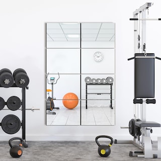 Foto 5 | Foto 5 | Espejo De Pared Trahome De 16 X 12 Cm X 8 Unidades De Longitud Completa Para Gimnasio En Casa - Venta Internacional.