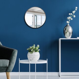 Foto 4 | Foto 4 | Soporte De Pared Mirror Itrue Redondo Pequeño 30 Cm Con Marco De Metal Negro - Venta Internacional.
