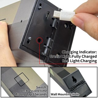 Foto 3 | Foto 3 | Linterna De Pared Iluminada Aidyvoi Night Lamp 7 Colores Recargable - Venta Internacional.