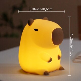 Foto 5 | Foto 5 | Luz Nocturna Yuandian Capybara De Silicona Para Dormitorio Infantil - Venta Internacional.