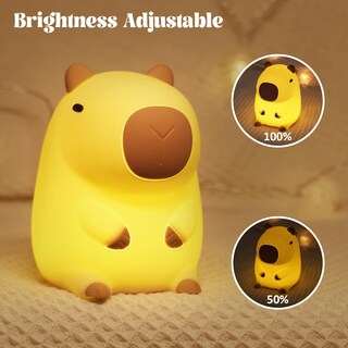 Foto 6 | Foto 6 | Luz Nocturna Yuandian Capybara De Silicona Para Dormitorio Infantil - Venta Internacional.