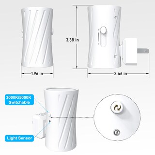 Foto 3 | Foto 3 | Luz Nocturna Wskvezza Led Plug-in 3000 K/5000 K Del Anochecer Al Amanecer Paquete De 2 - Venta Internacional.