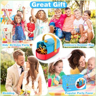 Foto 6 | Foto 6 | Soplador De Burbujas Automático Duradero Bubble Machine Zerhunt - Venta Internacional.