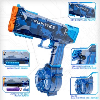 Foto 3 | Foto 3 | Pistola De Agua Eléctrica Funwee Paquete De 2 Con Capacidad De Agua De 500 Ml - Venta Internacional.