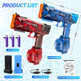 Foto 5 | Foto 5 | Pistola De Agua Eléctrica Funwee Paquete De 2 Con Capacidad De Agua De 500 Ml - Venta Internacional.