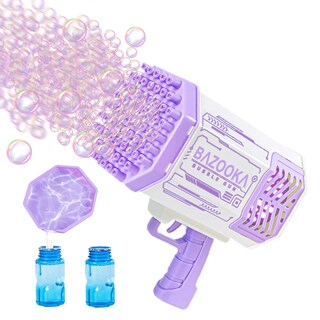 Foto 1 | Foto 1 | Ametralladora De Burbujas Deserthome Morada Con Luces Y Solución - Venta Internacional.