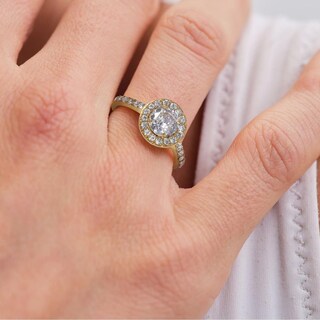 Foto 4 | Foto 4 | Anillo De Compromiso Luckyly Nima Baño Oro Rosa 18k Oro 18k O Acabado Brillante De Acero Inoxidable Y Zirconia Cúbica