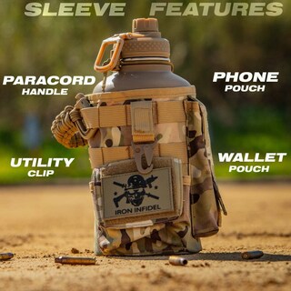 Foto 2 | Foto 2 | Botella De Agua Iron Infiel Battle Bottle De 2 Litros Con Aislamiento - Venta Internacional.