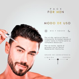 Foto 5 | Foto 5 | Pureza Natur Pack De Cuidado Facial Para Hombre Completo Con Serum De Día Y De Noche | Hidratación Proteccion Y Regeneración Pa