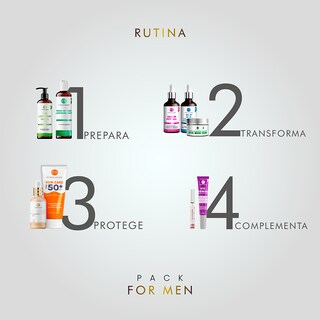 Foto 7 | Foto 7 | Pureza Natur Pack De Cuidado Facial Para Hombre Completo Con Serum De Día Y De Noche | Hidratación Proteccion Y Regeneración Pa