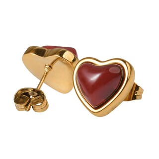 Foto 3 | Foto 3 | Juego De Joyería Luckyly Nadia Con Baño Oro 14k De Corazón Con Piedras Naturales Set Collar Y Aretes Acero Inoxidable