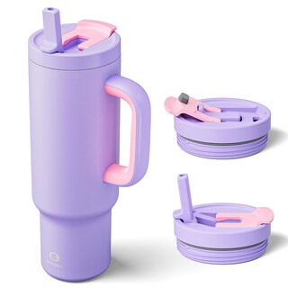 Foto 1 | Foto 1 | Vaso Encool 1183 Ml Con Asa Y Pajita Abatible Acero Aislante - Venta Internacional.