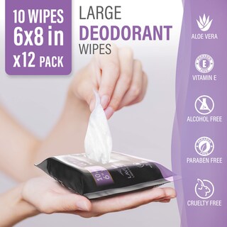 Foto 2 | Foto 2 | Toallitas Corporales Pure Active Ultimate 120 Color Lavanda Paquete De 12 - Venta Internacional.