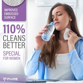Foto 3 | Foto 3 | Toallitas Corporales Pure Active Ultimate 120 Color Lavanda Paquete De 12 - Venta Internacional.