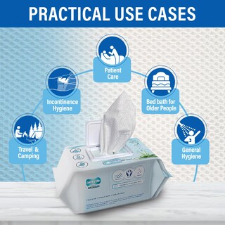 Foto 4 | Foto 4 | Toallitas Húmedas Comfy Life Premium Para Limpieza Corporal Completa Para Adultos 80 Unidades - Venta Internacional.