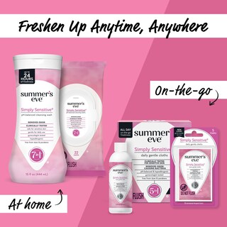 Foto 5 | Foto 5 | Toallitas Femeninas Summer's Eve Simply Sensitive 32 Unidades - Venta Internacional.
