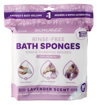Toallitas De Baño Desechables Scrubzz Paquete De 25 Unidades Con Aroma A Lavanda - Venta Internacional.