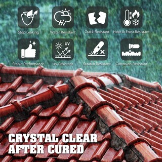 Foto 4 | Foto 4 | Revestimiento Impermeable Decorrom Transparent 1l Para Techos Y Paredes - Venta Internacional.