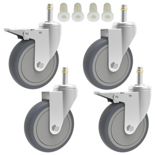 Foto 1 | Foto 1 | Vástago Giratorio Caster Rilidri De 10 Cm Con Rueda De Goma Para Rubbermaid - Venta Internacional.