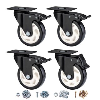 Foto 1 | Foto 1 | Juego De 4 Unidades Caster Wheels Cloatfet De 4 Pulgadas Para Uso Pesado Con Freno - Venta Internacional.