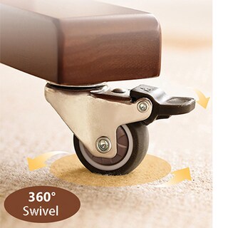 Foto 2 | Foto 2 | Ruedas Tpr Stem Casters Yeweke Giratorias 360° Con Freno De 2 Pulgadas - Venta Internacional.