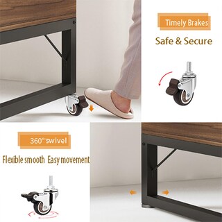 Foto 4 | Foto 4 | Ruedas Tpr Stem Casters Yeweke Giratorias 360° Con Freno De 2 Pulgadas - Venta Internacional.