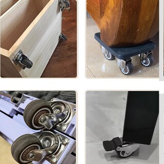 Foto 6 | Foto 6 | Ruedas Tpr Stem Casters Yeweke Giratorias 360° Con Freno De 2 Pulgadas - Venta Internacional.