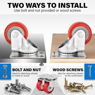 Foto 7 | Foto 7 | Juego De Ruedas Castrek De 3 Pulgadas  Resistentes  1800 Libras  Carga 4  Giratorias - Venta Internacional.