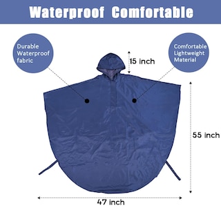 Foto 2 | Foto 2 | Poncho Para Silla De Ruedas Fonakei Impermeable Con Tiras Reflectantes - Venta Internacional.