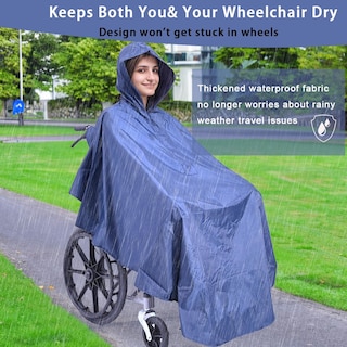 Foto 7 | Foto 7 | Poncho Para Silla De Ruedas Fonakei Impermeable Con Tiras Reflectantes - Venta Internacional.