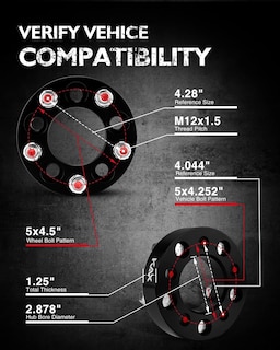 Foto 2 | Foto 2 | Adaptadores De Ruedas Kax De 5 X 108 Mm A 5 X 114 3 Mm Con 1 25 Pulgadas De Grosor 4 Unidades - Venta Internacional.