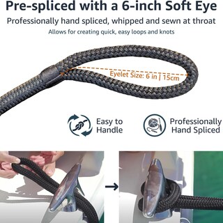 Foto 4 | Foto 4 | Boat Fender Lines Pacthsd Paquete De 4 Unidades 1 27 Cm X 1 83 M Nailon Marino - Venta Internacional.