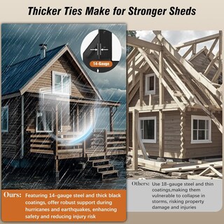 Foto 6 | Foto 6 | Ties Hurricane Ties Garaook Calibre 14 (2 Mm) Para Vigas Paquete De 40 - Venta Internacional.