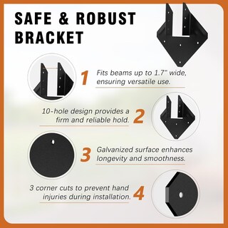 Foto 7 | Foto 7 | Ties Hurricane Ties Garaook Calibre 14 (2 Mm) Para Vigas Paquete De 40 - Venta Internacional.